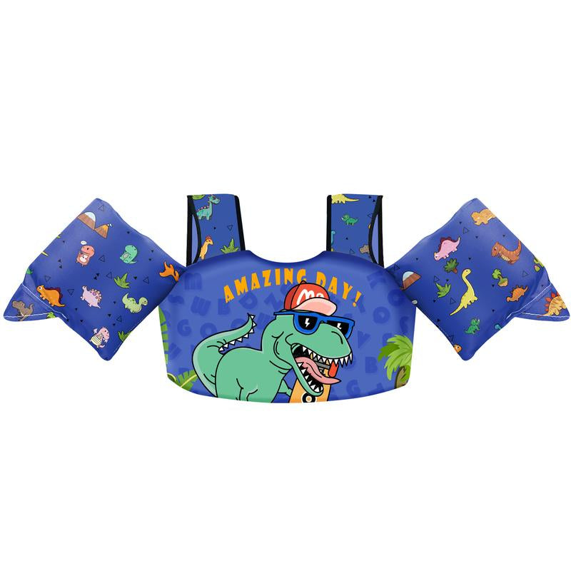 Chriffer Kids Sports Sweat Suit for 22-66 Pounds Boys and Girls, Toddler Floaties with Shoulder Harness Arm Wings for 2, 3, 4, 5, 6, 7, 8 Years Old/Beach Pool Water Park