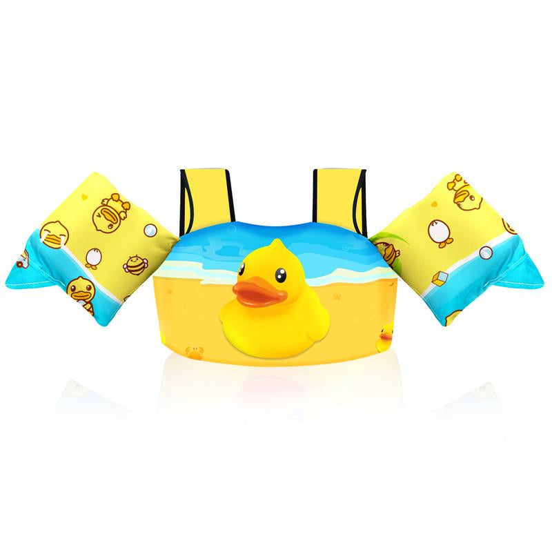 Chriffer Kids Sports Sweat Suit for 22-66 Pounds Boys and Girls, Toddler Floaties with Shoulder Harness Arm Wings for 2, 3, 4, 5, 6, 7, 8 Years Old/Beach Pool Water Park
