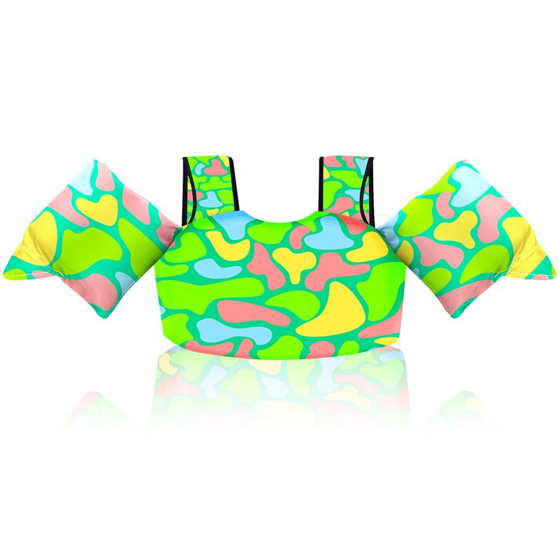 Chriffer Kids Sports Sweat Suit for 22-66 Pounds Boys and Girls, Toddler Floaties with Shoulder Harness Arm Wings for 2, 3, 4, 5, 6, 7, 8 Years Old/Beach Pool Water Park