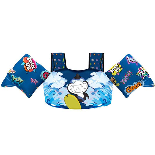 Chriffer Kids Sports Sweat Suit for 22-66 Pounds Boys and Girls, Toddler Floaties with Shoulder Harness Arm Wings for 2, 3, 4, 5, 6, 7, 8 Years Old/Beach Pool Water Park